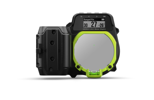 Xero™ A1i Bow Sight, Left-handed Auto-ranging Digital Sight with Dual-color LED Pins