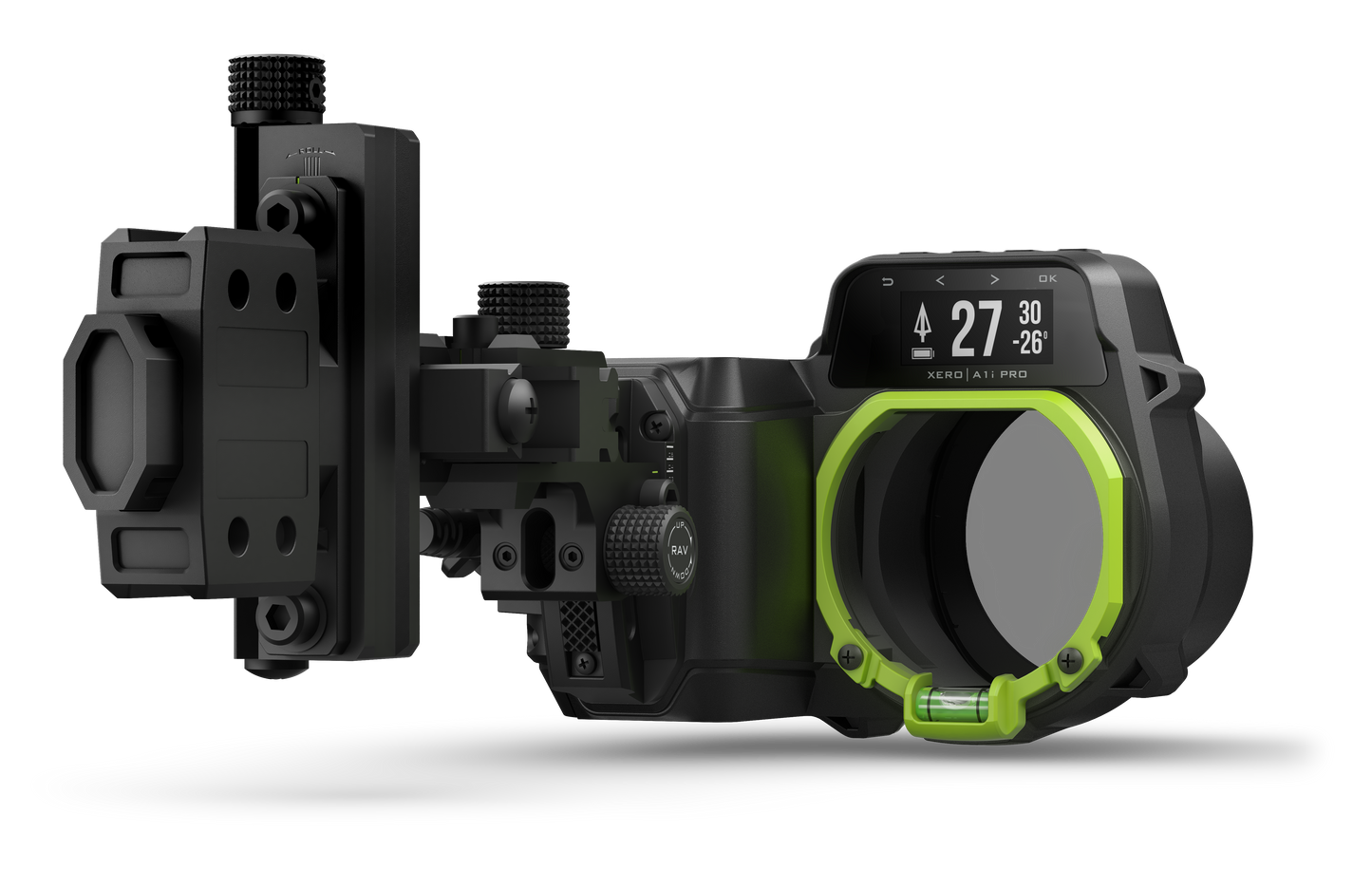 Xero® A1i PRO Bow Sight, Auto-ranging Digital Sight with Dual-color LED Pins and Micro-adjustable Rails (Left-handed)